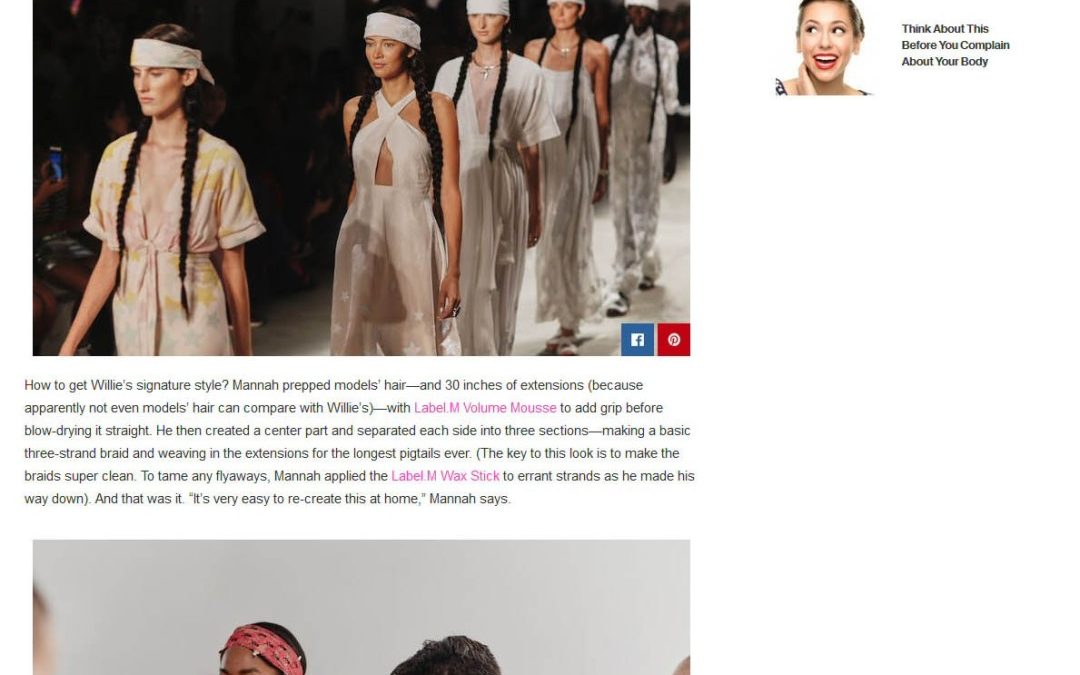 Glamour Magazine calls Richard Mannah’s styling for Mara Hoffman collection ‘genius.’”